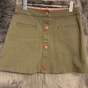 Olive green skirt